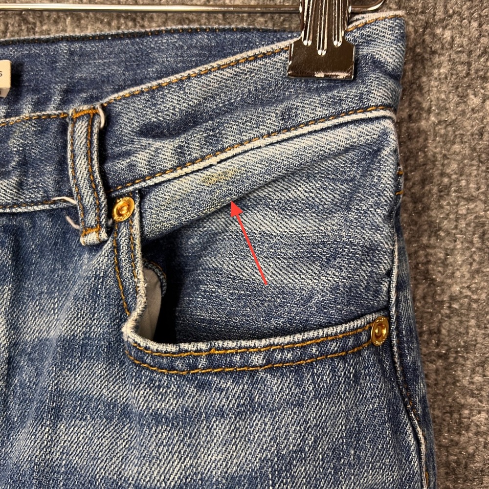 Tory Burch Button fly High Rise Straight Leg‎ Jeans Medium Wash Size 26 - Picture 4 of 11